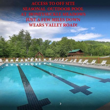 Over The Mountain - Smoky Mountain View Cabin セバービル エクステリア 写真