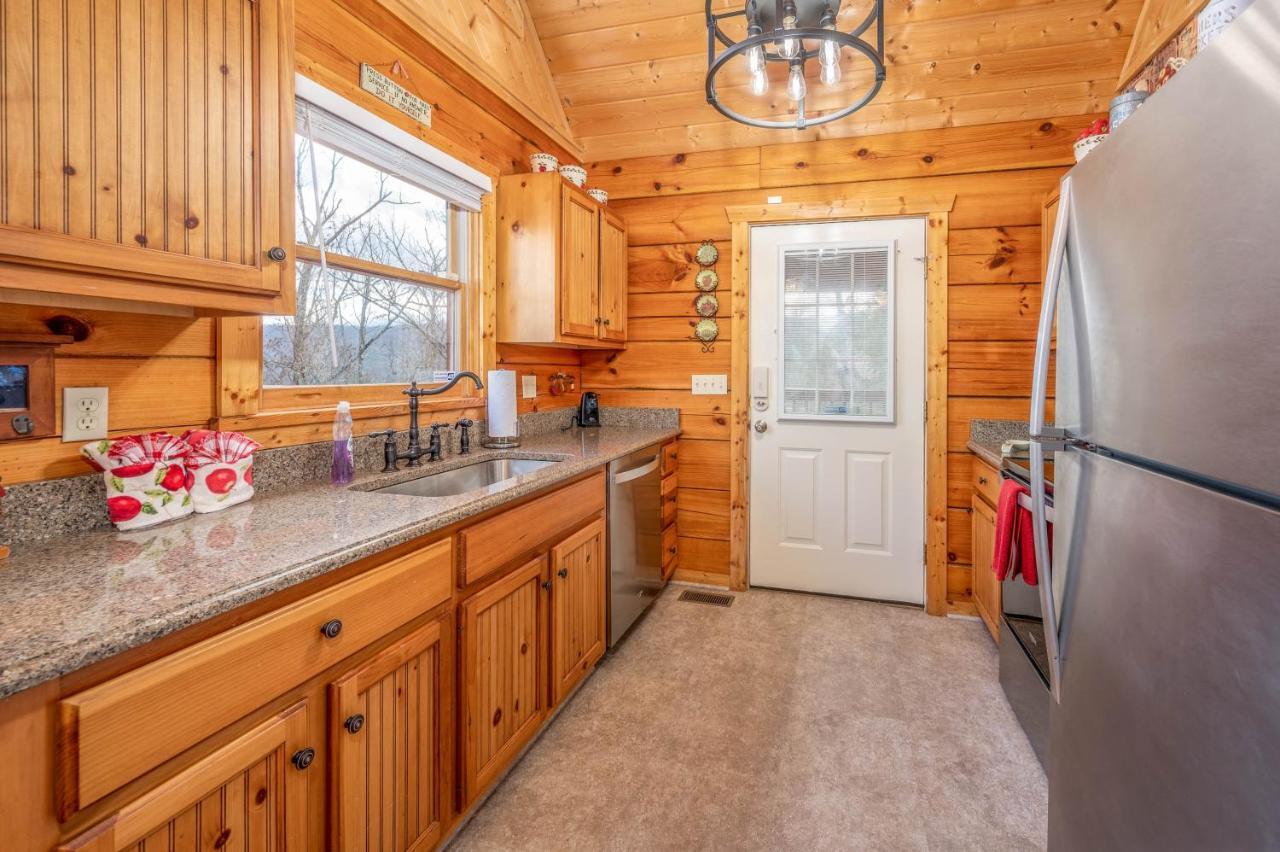 Over The Mountain - Smoky Mountain View Cabin セバービル エクステリア 写真